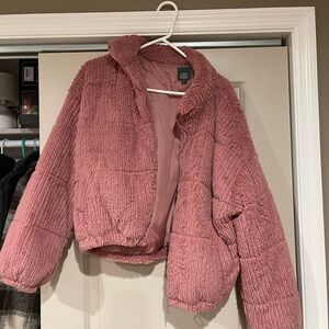 Wild Fable Pink Textured Jacket